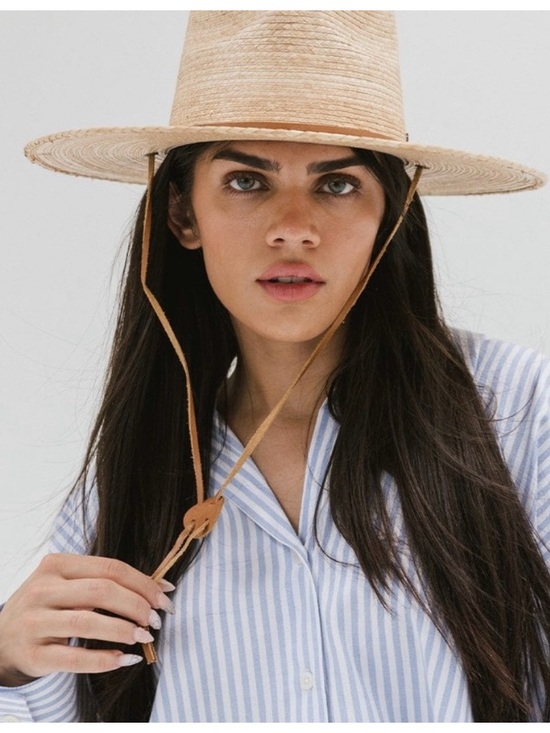 NWT Gigi Pip River Straw Sun Hat in Oak main image 3